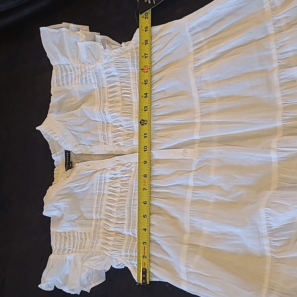 NWT BOSTON PROPER white tiered shift maxi dress - Picture 13 of 13